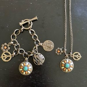 Lucky Brand boho bracelet & necklace set